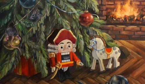 Выставка «Новогоднее настроение» открылась в культурном центре «Меридиан»