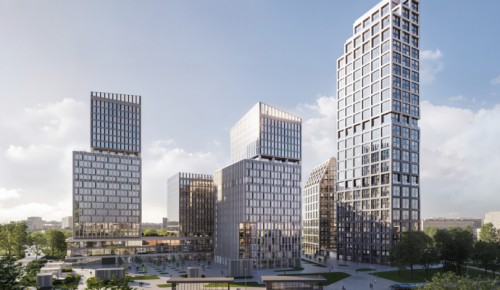 В Обручевском районе началось строительство надземной части нового офисного квартала