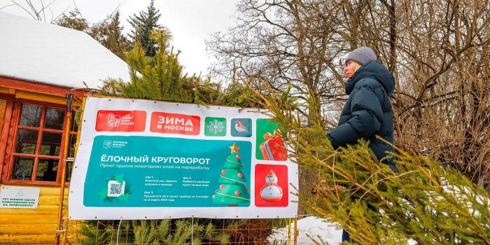В Теплом Стане заработает пункт приема акции «Елочный круговорот»