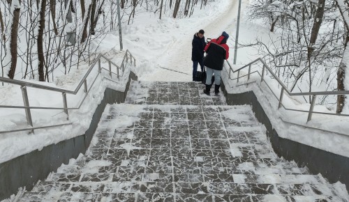 В Теплом Стане провели работы по очистке территорий от снега