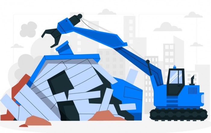 На Одесской улице демонтирована незаконная пристройка к нежилому зданию