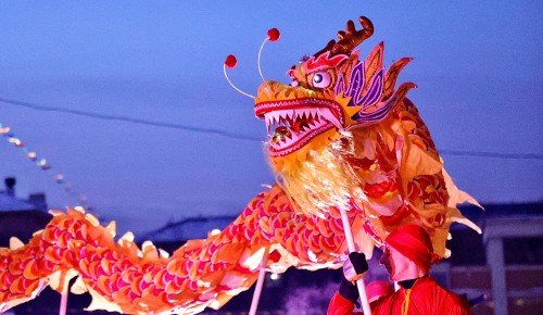 В народном парке «Надежда» прошло шоу «Золотой дракон»