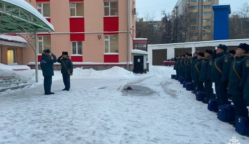 В Управлении МЧС по ЮЗАО состоялся строевой смотр личного состава