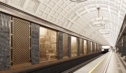 Платформу новой станции метро «Достоевская» оформят в стиле ар-деко — Собянин