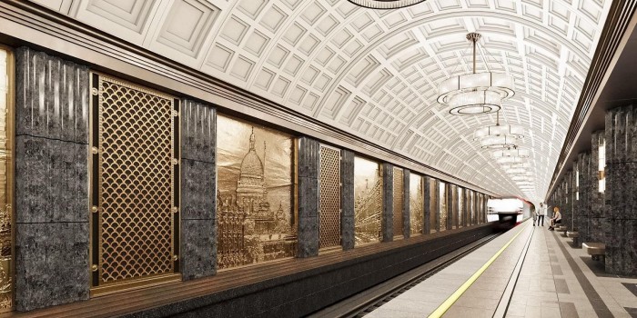 Платформу новой станции метро «Достоевская» оформят в стиле ар-деко — Собянин