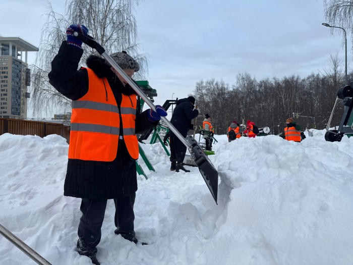В районе Ясенево организовали акцию «Снежная суббота»