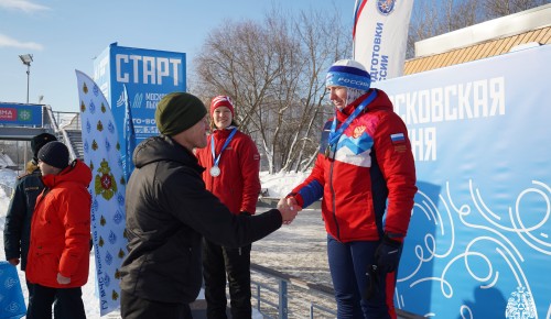 В московском пожарно-спасательном гарнизоне прошли соревнования по лыжным гонкам