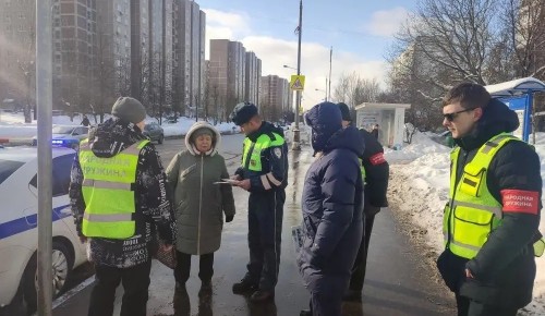 В ЮЗАО столицы автоинспекторы провели мероприятие «Пешеходный переход»