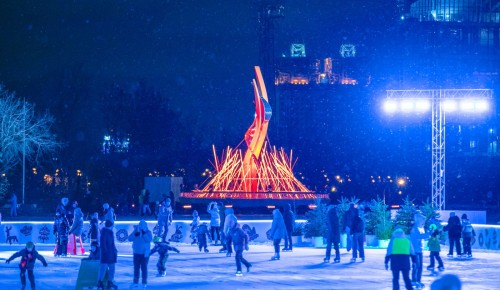Площадка на Воробьевых горах вошла в число самых популярных завершившегося сезона проекта «Зима в Москве»
