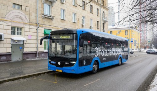 На маршрут №917 вышли электробусы