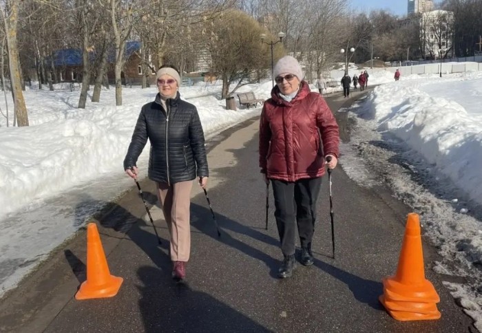 Комбинированная эстафета прошла в Зюзине в рамках спартакиады «Московское долголетие»