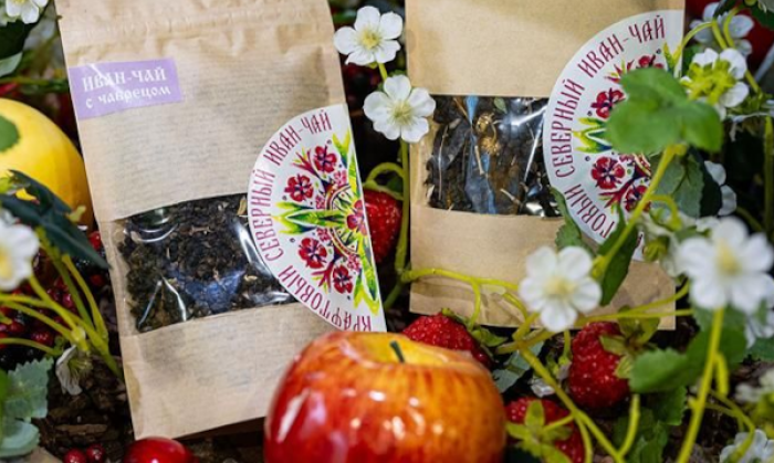 На ярмарке на Старокачаловской улице представлен иван-чай, собранный на севере России
