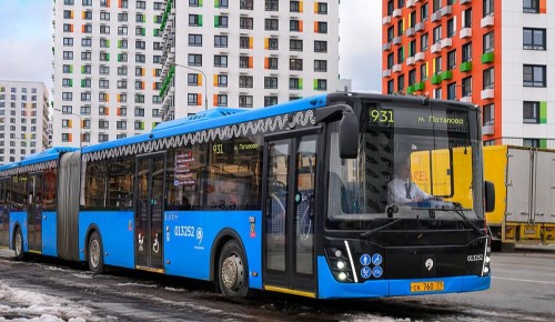 С 21 марта автобусы №931 в Южное Бутово поедут по улице Поляны