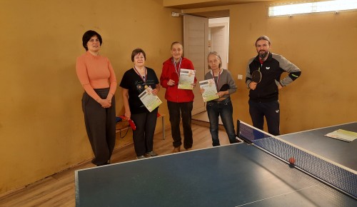 В районе Котловка прошли отборочные соревнования по настольному теннису для «долголетов»