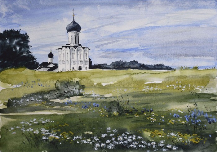 В выставочном зале на улице Академика Варги открылась выставка «Акварельная Родина»