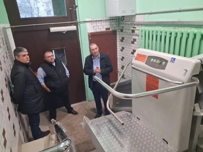 В доме на улице Крупской готов к эксплуатации подъемник