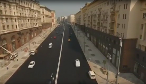 Видео панорамной съемки обновленной Тверской появилось выложено в Интернете