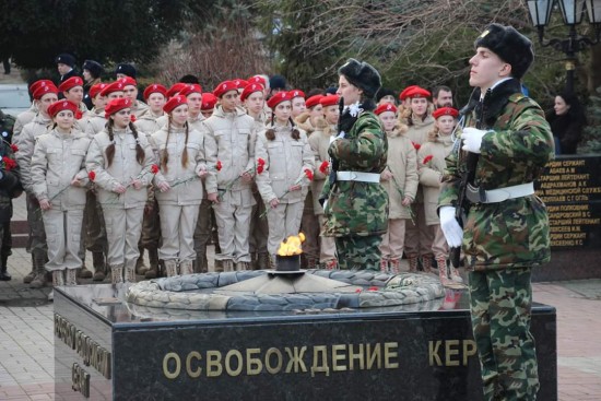 Юнармейцы «Юго-Запада» посетили Керчь в рамках патриотической акции «Маршрут памяти»