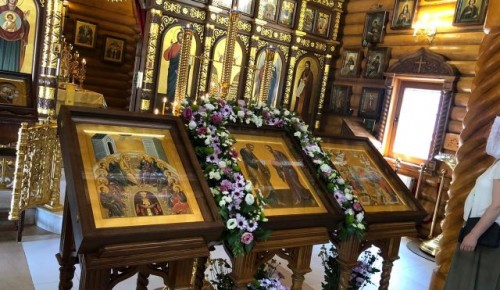 Новая икона Св. Пятидесятницы освящена в храме Всех Преподобных Отцев Киево-Печерских 