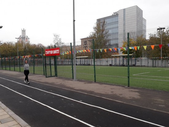 Спортивная площадка в парке «Академический» участвует в окружном этапе конкурса «Московский двор — спортивный двор»