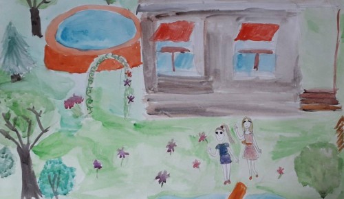 В центре «Орион» проходит выставка детского рисунка «В единстве — сила»