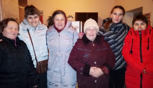 Волонтеры храма из Академического района доставили благотворительную помощь Хитровщинский дом милосердия