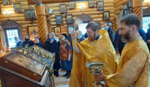 Новая икона преподобного Афанасия освящена в храме Всех Преподобных Отцев Киево-Печерских