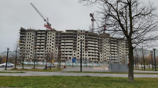 В новом доме на Севастопольском проспекте в Черемушках возводится 12 этаж