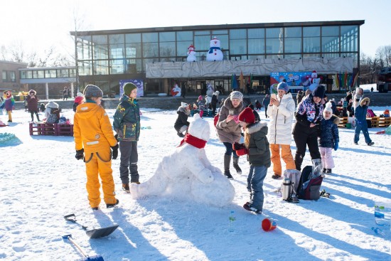 На Воробьёвых горах прошёл фестиваль лепки снежных скульптур