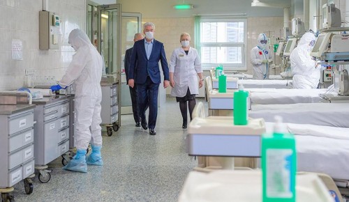 Собянин открыл коронавирусный стационар на базе частной клиники
