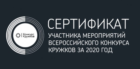 Воспитанников Дворца пионеров наградили сертификатом Всероссийского конкурса кружков