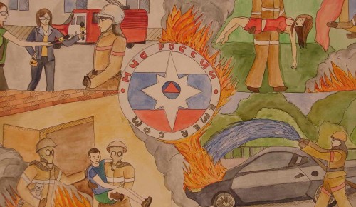 В 38 пожарно-спасательной части прошла выставка плакатов