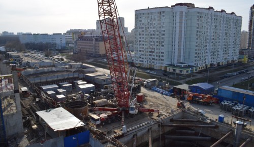Продолжается строительство станции метро «Университет Дружбы Народов»