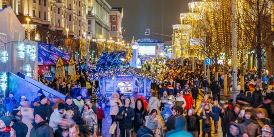 В новогодних гуляньях в столице приняли участие 2,7 млн. человек