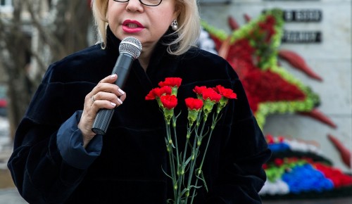 Депутат Госдумы Елена Панина поздравила ветеранов и всех москвичей с Днём защитника Отечества