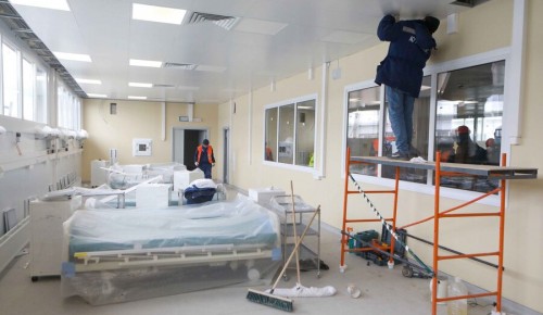 Инфекционная больница в Новой Москве построена с нуля всего за месяц