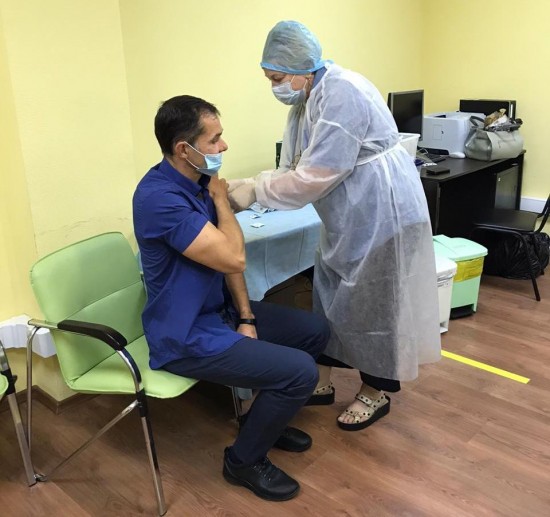 Сотрудники управы района Котловка прошли вакцинацию от гриппа