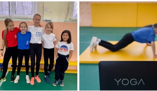 В образовательном комплексе девочки соревнуются в командном онлайн-турнире по физподготовке 