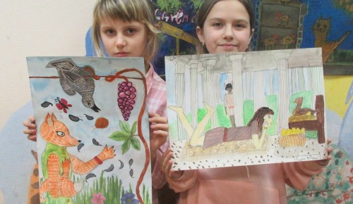 В изостудии "Подснежник" проходит выставка детских рисунков