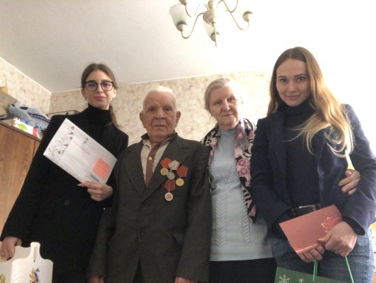 Ветеран из Ломоносовского района Василий Палынкин отпраздновал юбилей