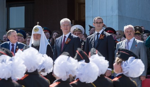 Сергей Собянин посетил торжественный Парад кадетских формирований
