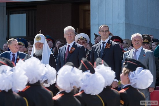 Сергей Собянин посетил торжественный Парад кадетских формирований