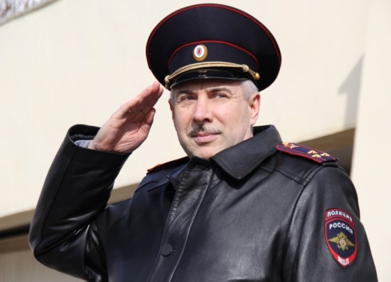 Начальник Управления Юго-Западного округа полковник полиции Юрий Демин провел строевой смотр личного состава