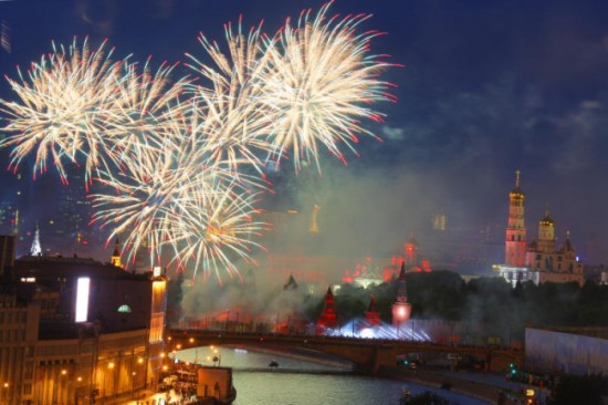 В Москве появилась электронная карта праздничных салютов