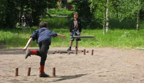 Жителей Обручевского района пригласили сыграть в "Городки"