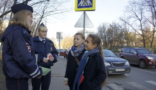 В ЮЗАО проводится рейд ГИБДД "Маленький пешеход"