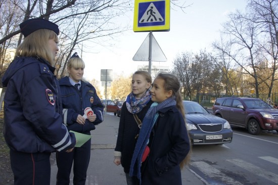 В ЮЗАО проводится рейд ГИБДД "Маленький пешеход"