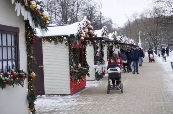 Сказочный рождественский городок появился в Воронцовском парке