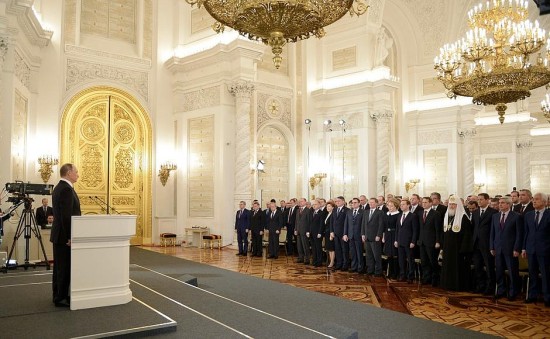 Ежегодное Послание Президента России Федеральному Собранию состоялось в Георгиевском зале Кремля