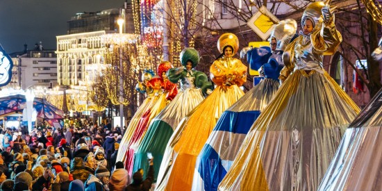 Более миллиона человек отметили праздник в центре Москвы на площадках фестиваля «Путешествие в Рождество»